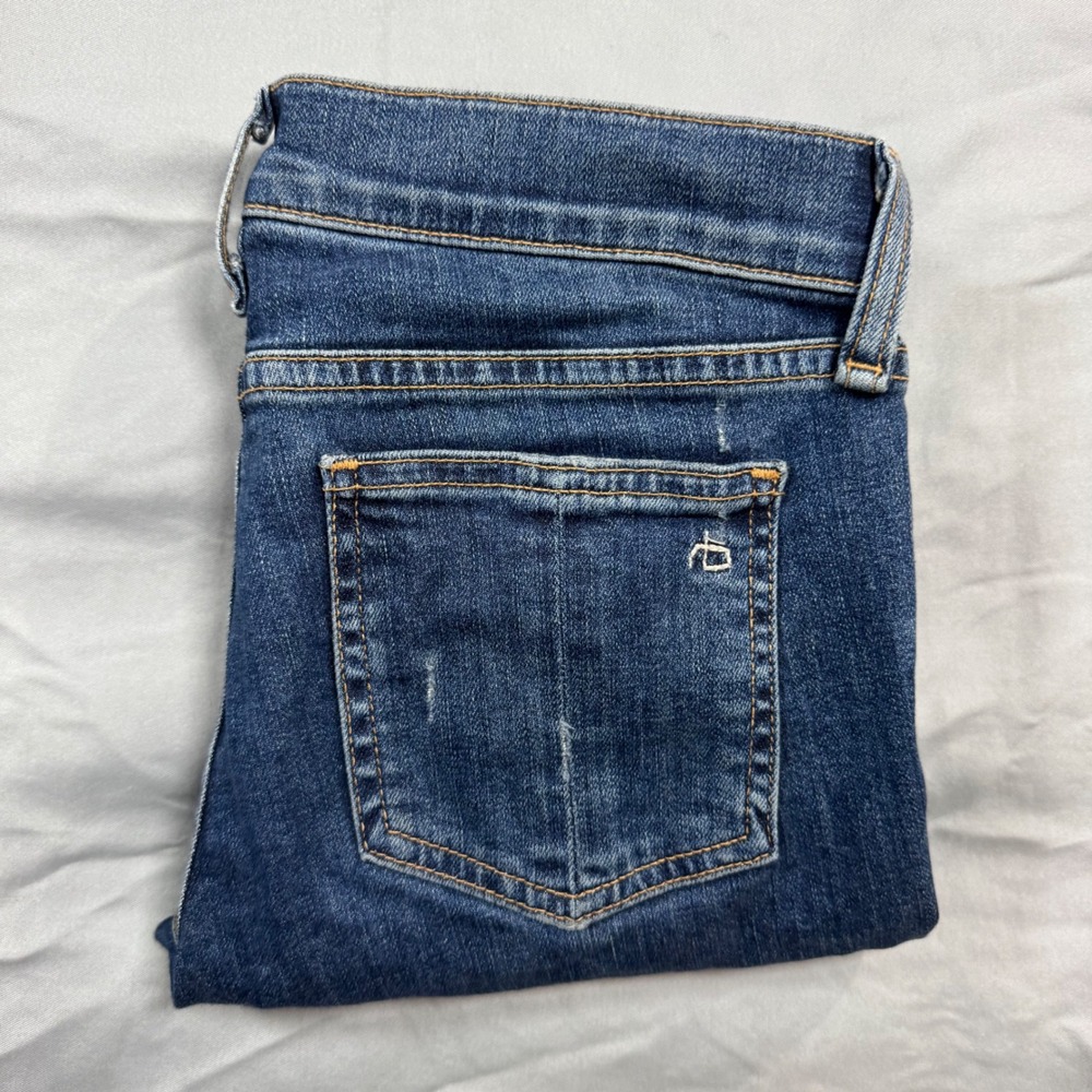 Rag & Bone Skinny Jeans LA‎ PAZ Wash Distressed Blue Women's 25 Daily Classic